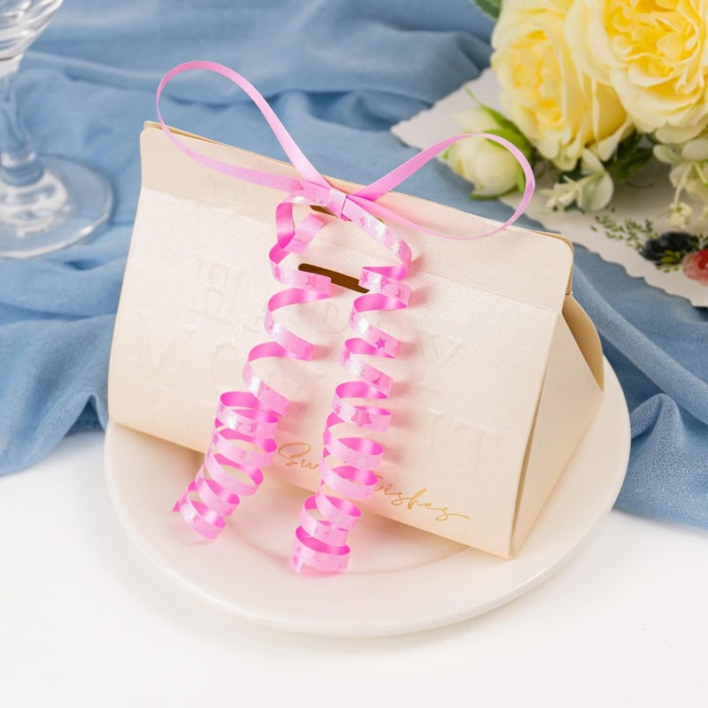 HimBen 500 Yards Curling Ribbon for Gift Wrapping, 3/16" Balloon String for Christmas Valentine Birthday Wedding Party Festival Decoration, Crafts, Flower Bouquet(Glitter Star Pink) - Image 5